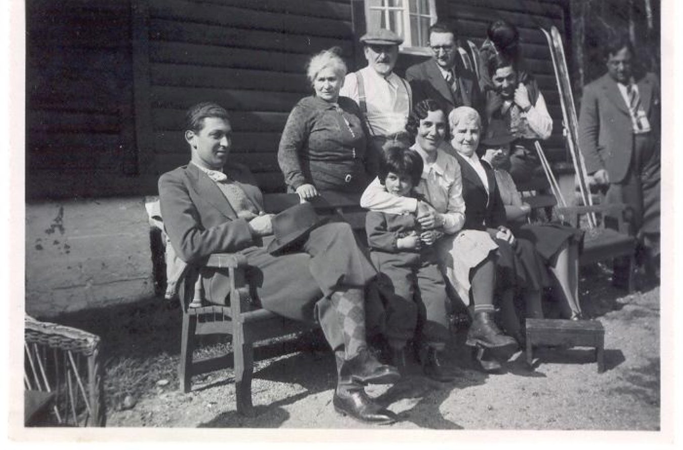 At Mendelsohn's cabin in April 1940